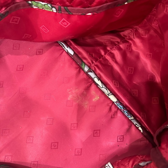 Vera Bradley Burgundy Floral Travel Bag - Picture 6 of 6